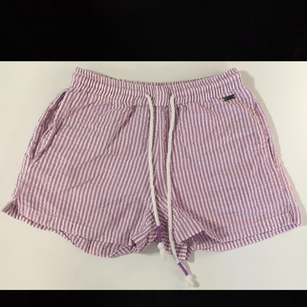 Purple & White Beach By Exist Shorts